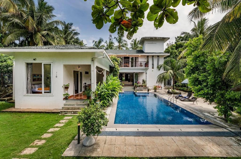 Shribag No.2 Villa | SaffronStays Osaree, Kihim - pet-friendly pool villa perfect for a workcation