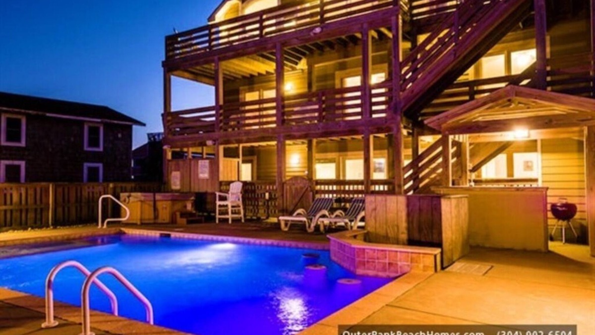 South Nags Head House | Sale: Aug23-Aug28 Angler’s Retreat | Oceanfront Pool Spa Theater Elevator