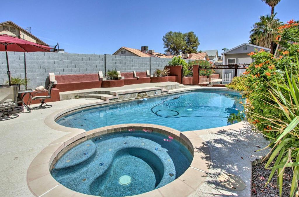 Adobe Hills House | Saltwater Pool and Hot Tub Glendale Oasis