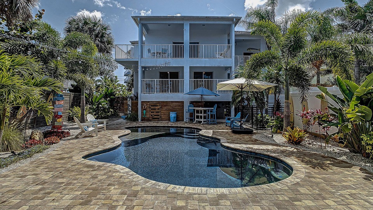Horton Shores House | Salty Life Pool Home ~ Ocean Views ~ Walk to Flagler Avenue ~ 604S