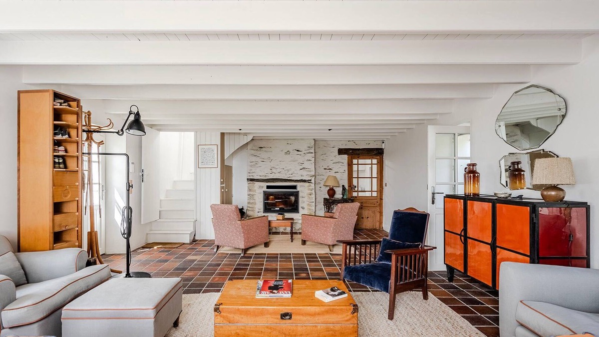 Locmaria Villa | Samzun, close to the beach, garden & sea view