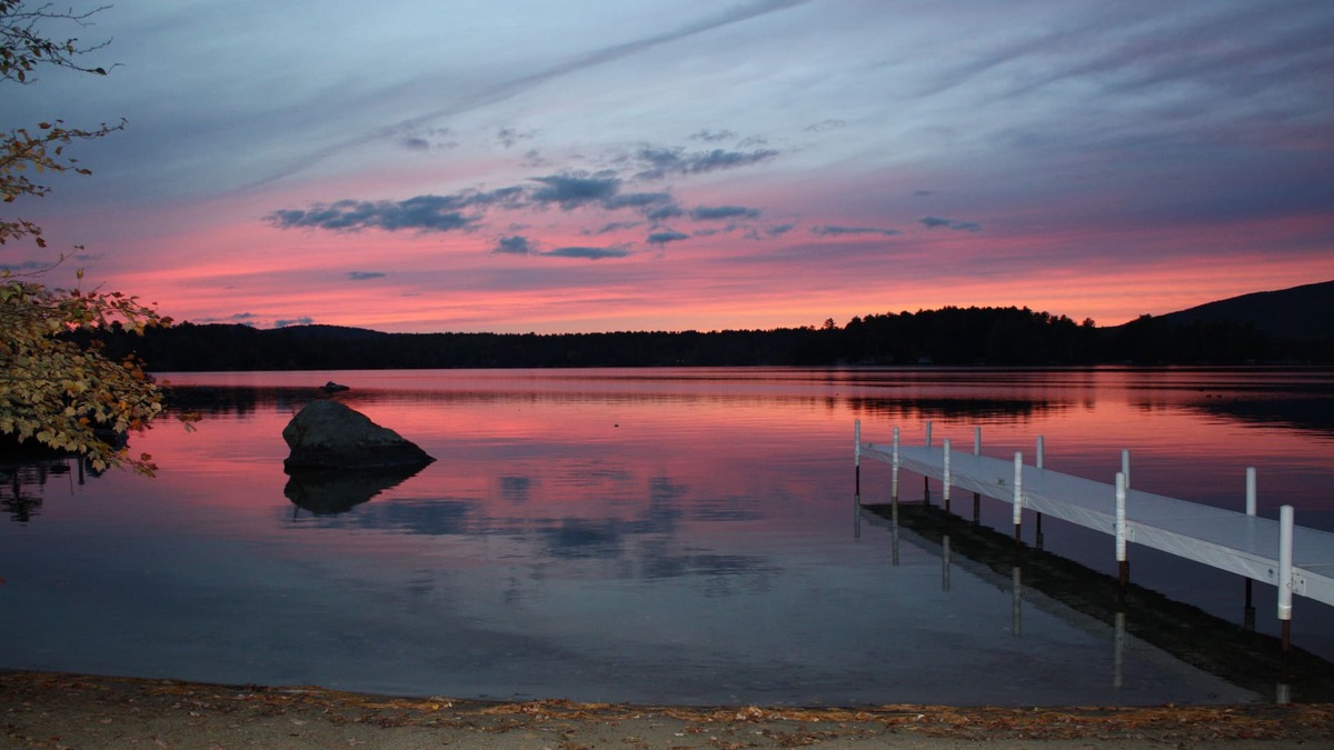 Moultonborough House | Sandy waterfront, grass yard, 40' private dock. Last prime foliage week remains!