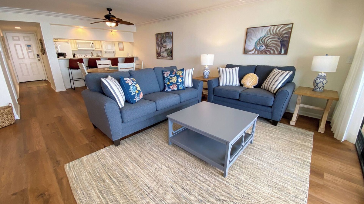 Punta Rassa Condo | Sanibel Harbour Resort - 314: Stylish condo steps away from private beach.