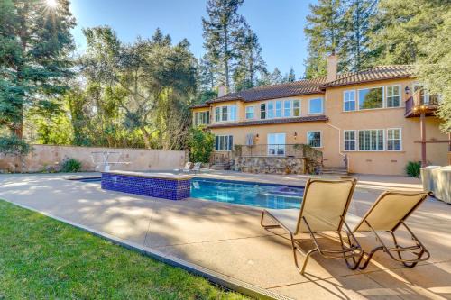 Scenic Brush Creek House | Santa Rosa Home with Private Pool and Tennis Court