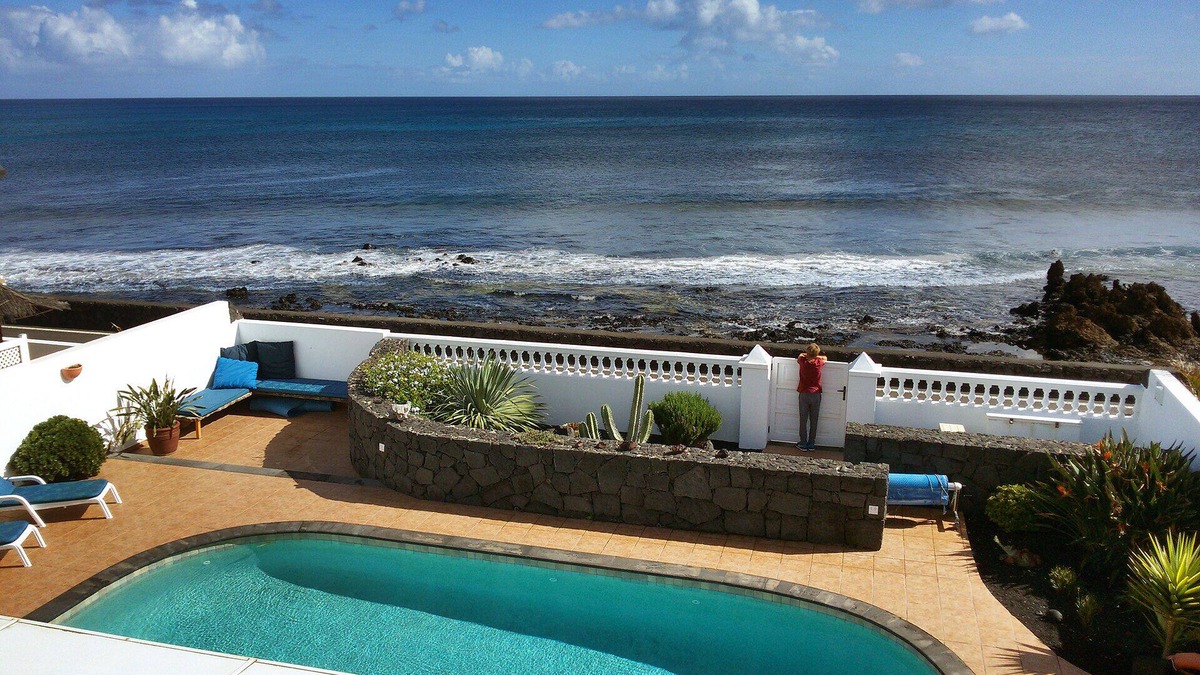 Punta Mujeres Villa | Sea Front, 20 Metres From Sea, With Heated Private Pool And Hot Tub