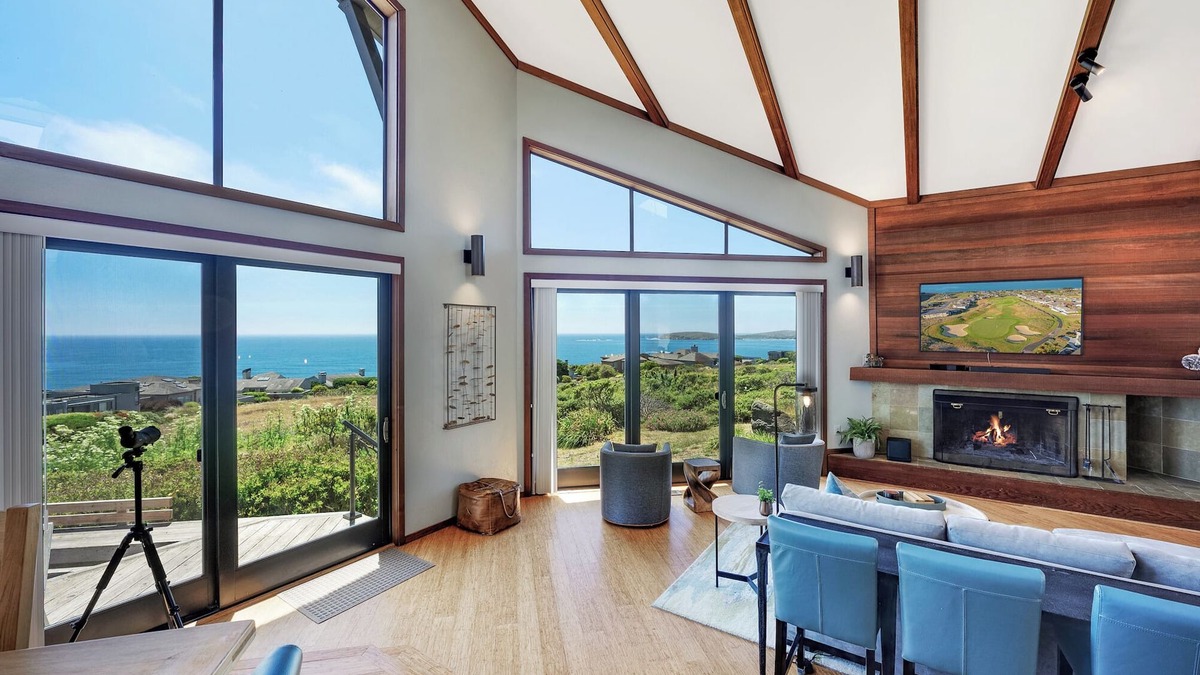 Bodega Bay House | Sea-renity Panoramic Ocean Views, Wood Burning Fireplace, In-deck Hot Tub