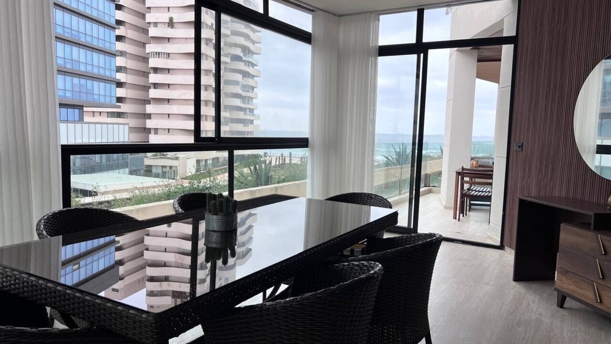 SOUR JDID Apartment | Sea-View luxury central living apartment with AC, WiFi in marvelous Casablanca