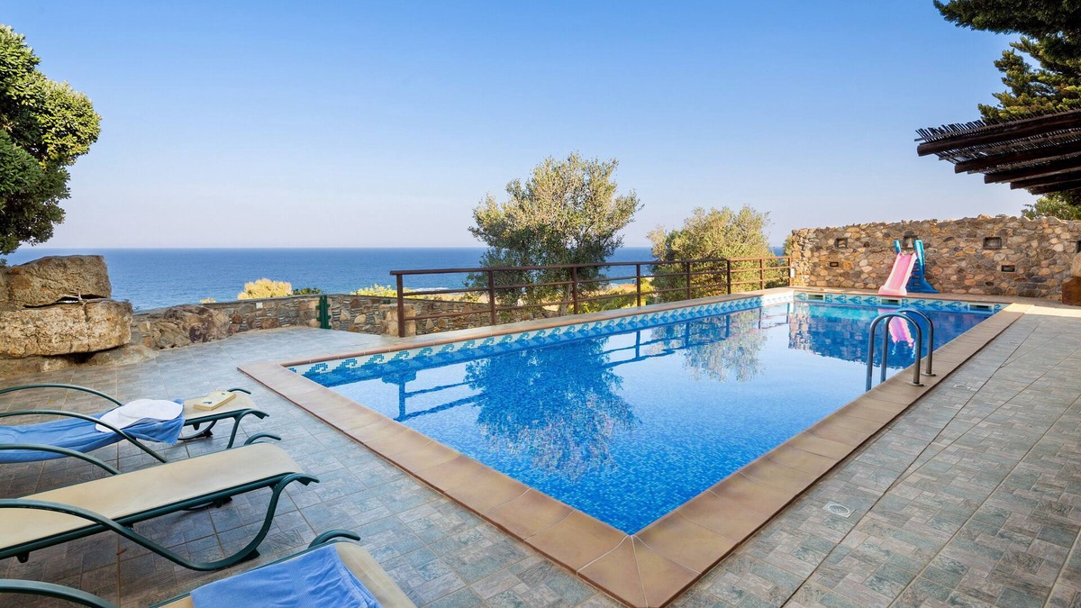 Livadia Villa | Sea Views Villa Lefkothea w/Private Pool for Families, Children Area & Sea view