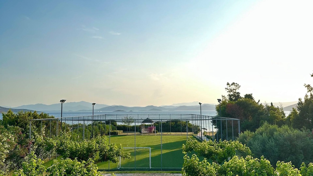 Karystos Villa | Seaside Villa with Private Football Pitch
