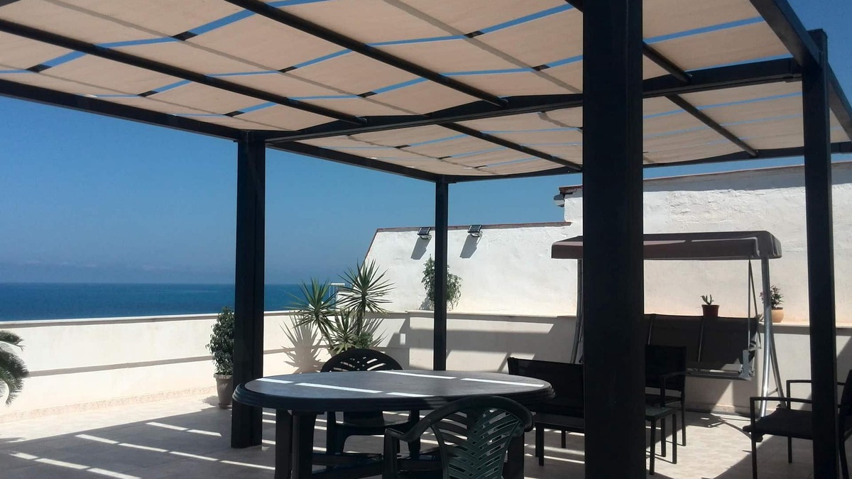 Seccagrande Apartment | Seccagrande: Terrace with sea view