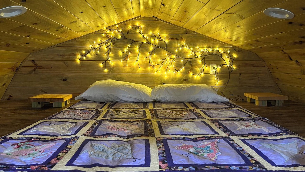 Kingston Cabin | Secluded cabin in the woods with a loft on 25 acres with private walking trails.