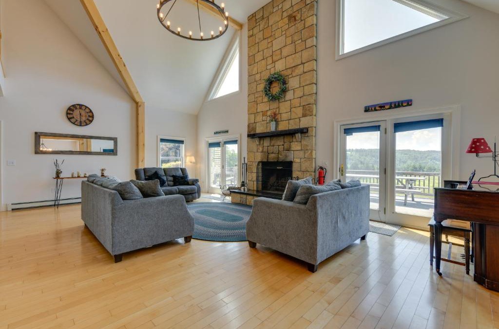 East Calais House | Secluded Family Getaway Near Stowe Deck and Hot Tub