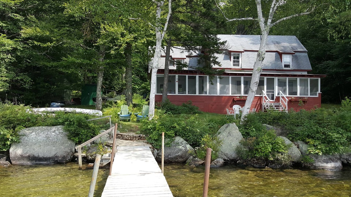 Rumney Cabin | Secluded Lakefront Home in the White Mountains