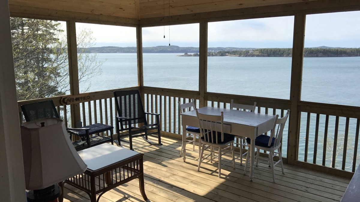 Campobello Island Cottage | Secluded Oceanfrot cottage:Unbelievable oceanfront views-Screened in Gazebo