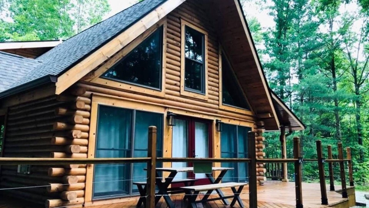 Morgantown Cabin | Secluded, pet-friendly, new log cabin.