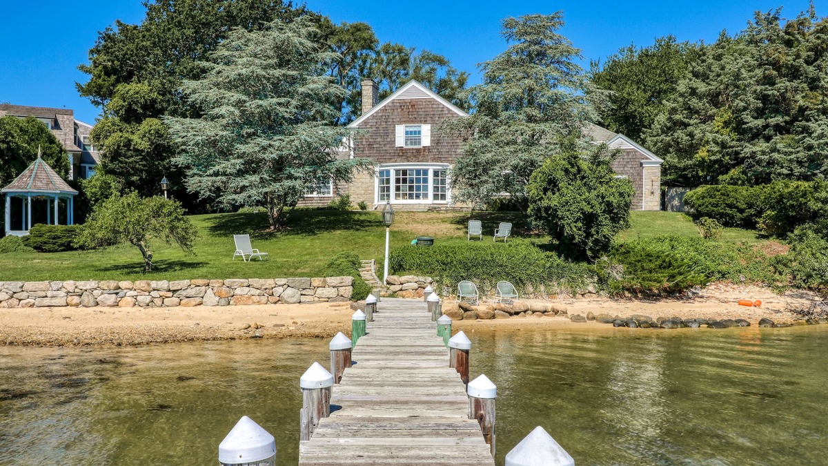 Vineyard Haven House | Secluded waterfront oasis w/private beach and mooring, dock, patio - 1 dog OK