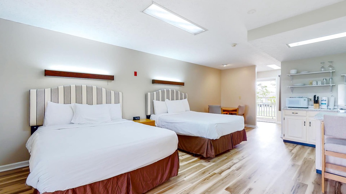 Baneberry Apartment | Second-floor studio with quiet view, patio & gym - walk to Douglas Lake, dogs OK
