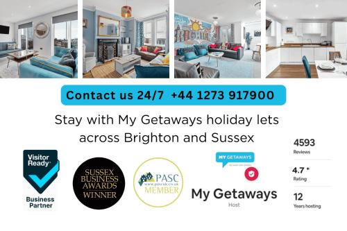 Broadbridge Heath House | Secret Garden House with Free Parking By My Getaways