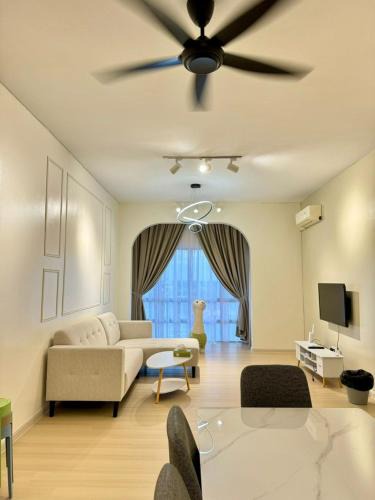 Sekinchan Apartment | Sekinchan 2008 Homestay 悦客 法式奶油风民宿