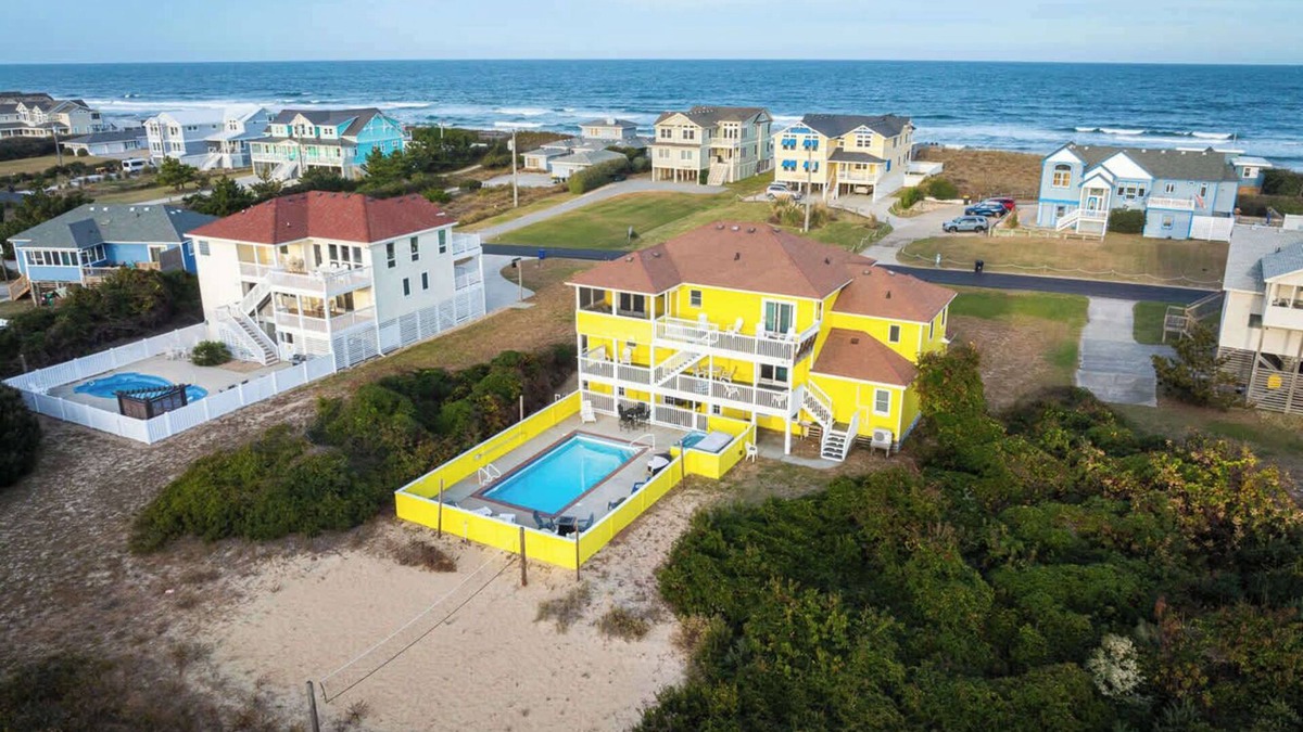 Southern Shores House | Semi Ocean Front Luxury Home, Pool, Spa, Game Room