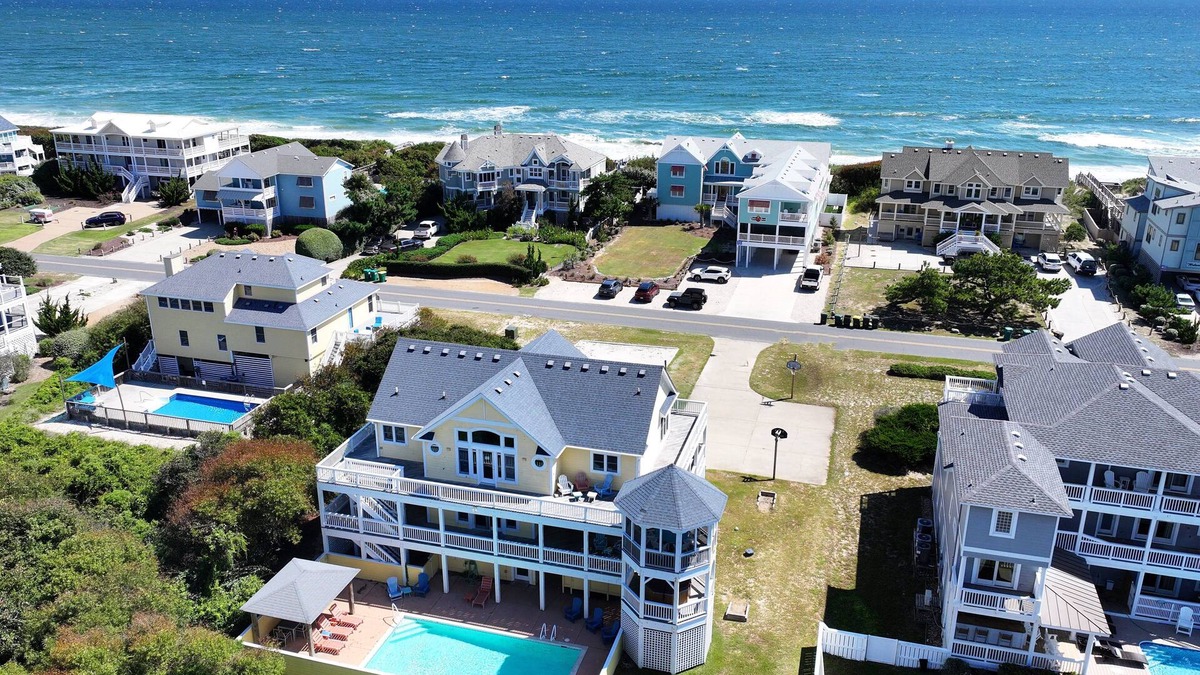 Whalehead Beach House | Semi-Oceanfront, Priv Pool, Hot Tub, ELEV, Rec Rm-WL980, OBX Beach Bliss
