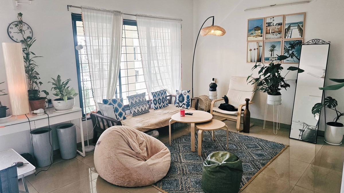 Wakad House | Separate room in 3bhk with office setup