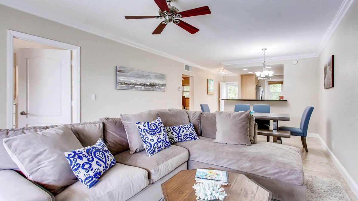 Bel Air Condo | Serenity by the Sea, 2 bedroom 2 bath across the street from beach!