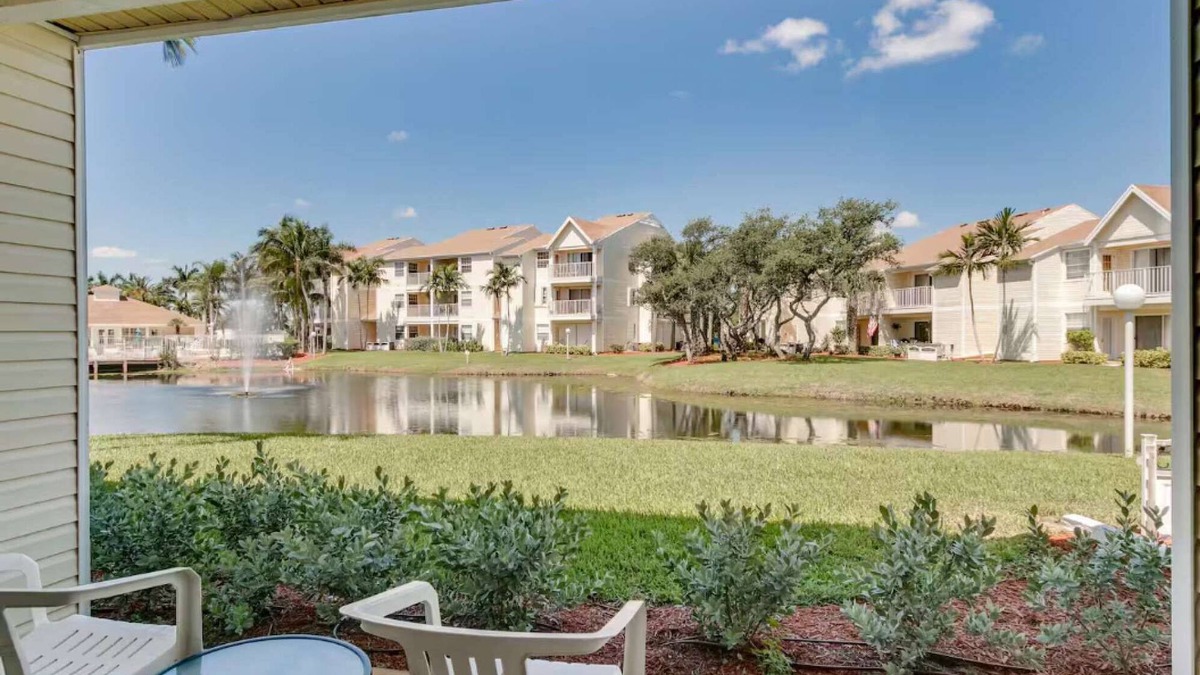 Ocean Side Village Apartment | Serene Pondside Getaway
