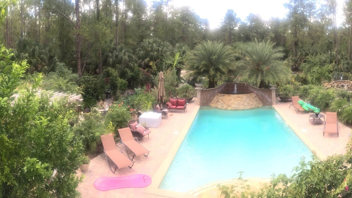 Naples House | Serene Waterfalls, Garden, Privacy, Heated Pool, Spa &, Large Two Story Retreat