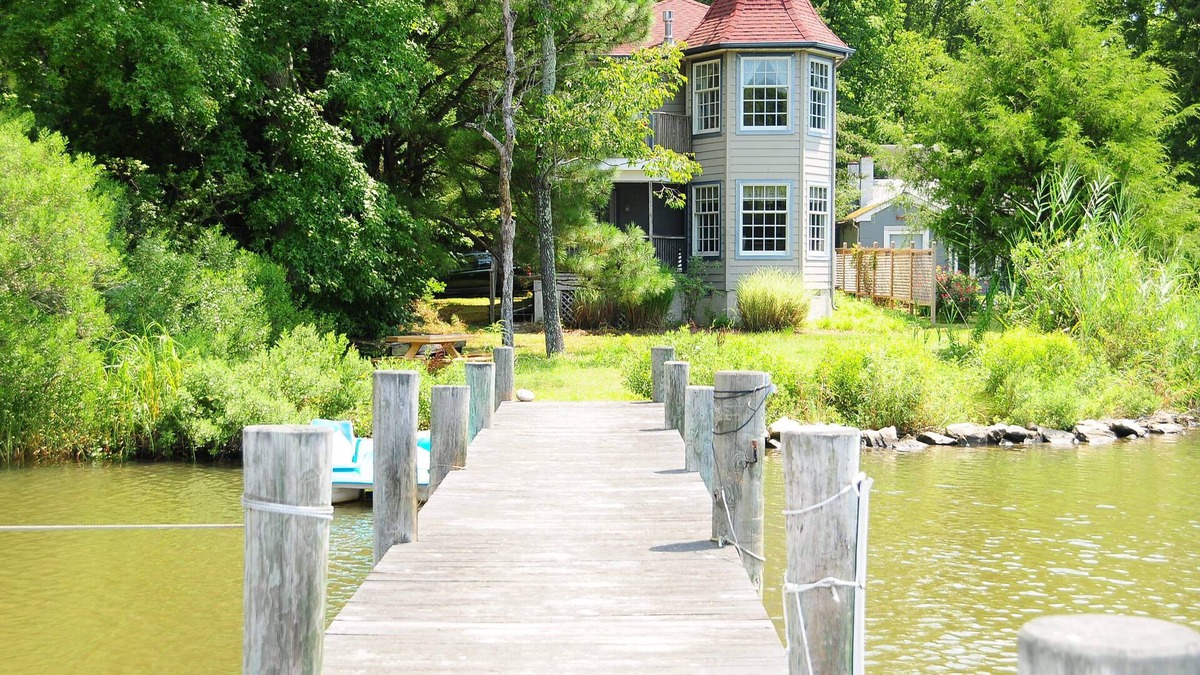 Rock Hall House | Serene Waterfront Cottage with dock and gorgeous views.