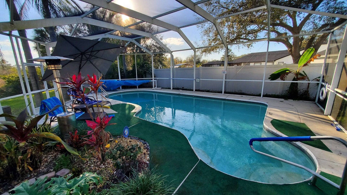 Boyette Springs House | Serenity Springs Nature Escape propane Heated Pool Home