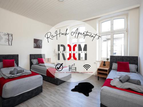 Hochlarmark Apartment | Serviceroom24 - Apartment 5 in Recklinghausen WLAN - Smart-TV - 24-7 Check-in und Küche