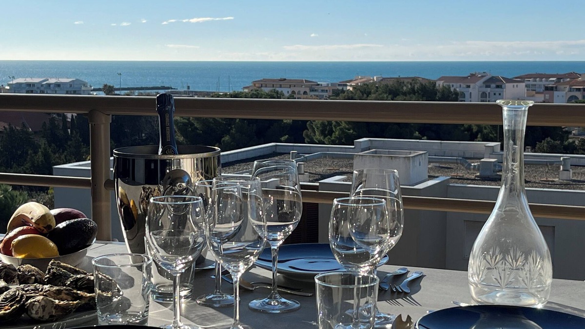 Sete Apartment | Sète sea view, beach area, air-conditioned T3 apartment with large terrace.