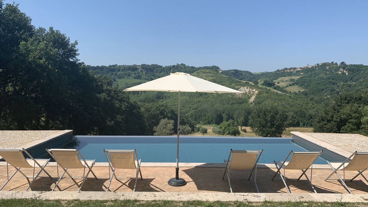 Corbara Villa | Sfarina, ancient restored home private pool, panoramic, 8 pax