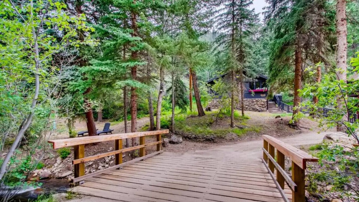 Idaho Springs Cabin | SHALE Vibrant & Chic Mod Stylish CREEKSIDE CABIN