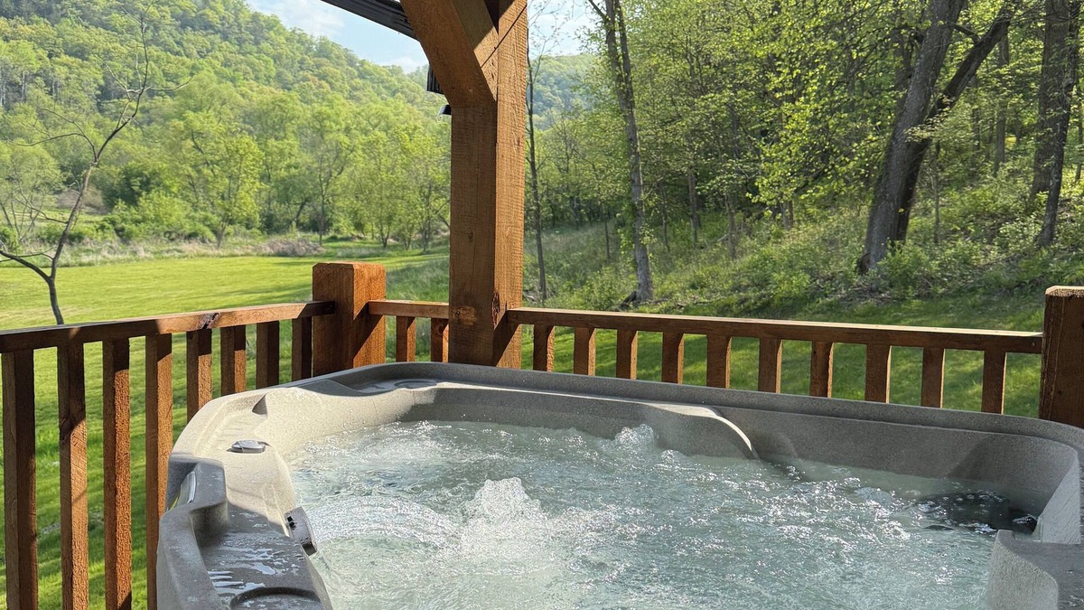 Gays Mills Cabin | Shalom cabin with private hot tub, Shalom Cabin