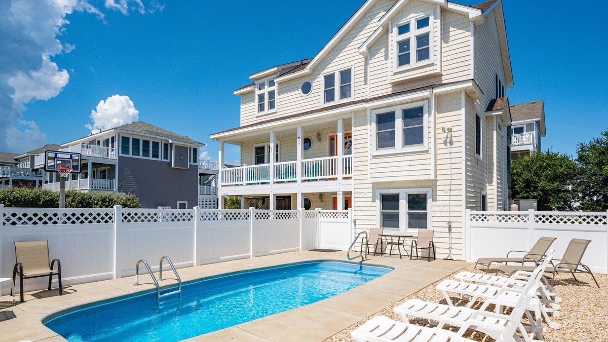 Currituck County House | Ships Ahoy: Oceanside, Pet Friendly, Heated Pool, Pool Table