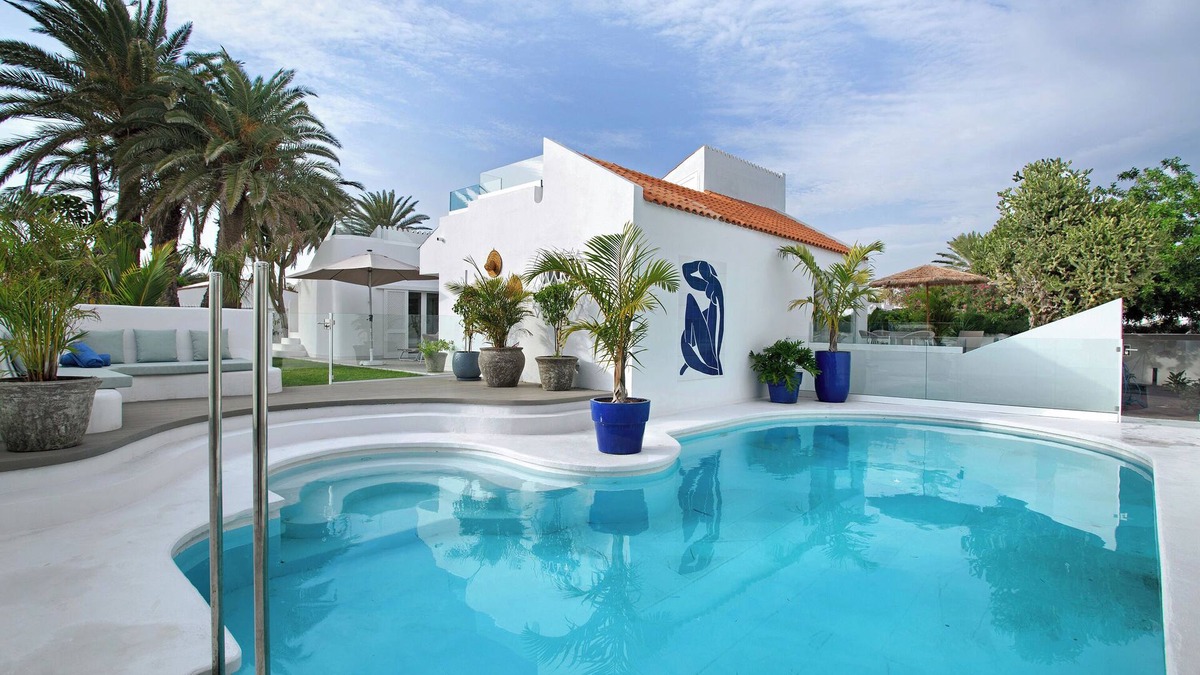 Playa del Ingles House | 'Sierra Del Mar - 12 Personen' with Sea View, Private Pool and Wi-Fi