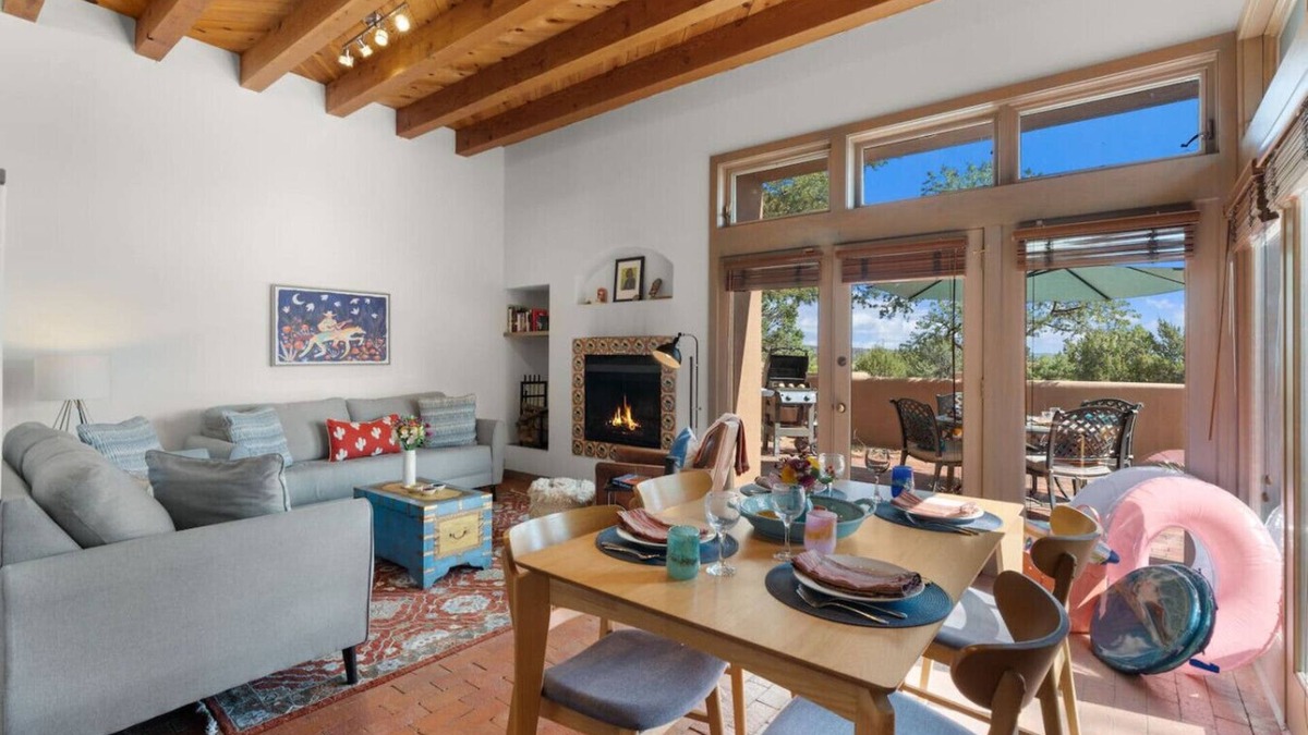 Nambe Pueblo House | Ski Discounts! Peaceful Tesuque Adobe with Pool & Nearby Trails