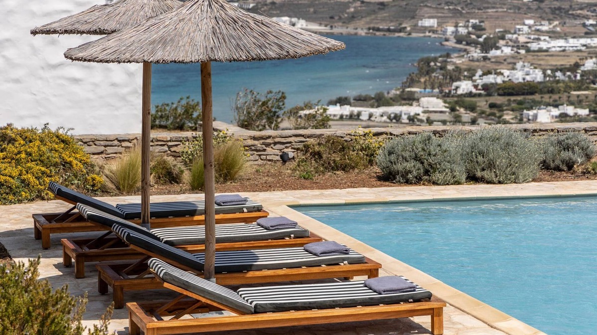 Naousa Villa | Sky 3 Bedroom Villa Sea View Private Pool
