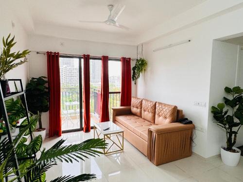 Hadapsar Apartment | Skye Private 1Bhk in Amanora Park Town with WiFi AC Smart TV Washing Machine
