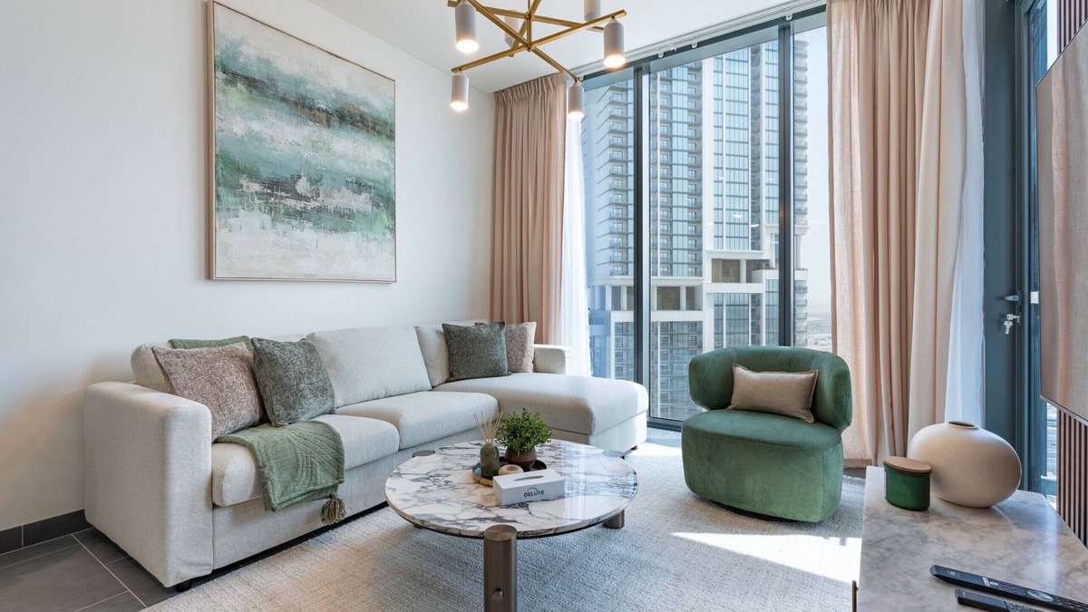 Nad Al Sheba Apartment | Skyline Views 2BR, Steps from a Park, Minutes Drive to Meydan Golf Club