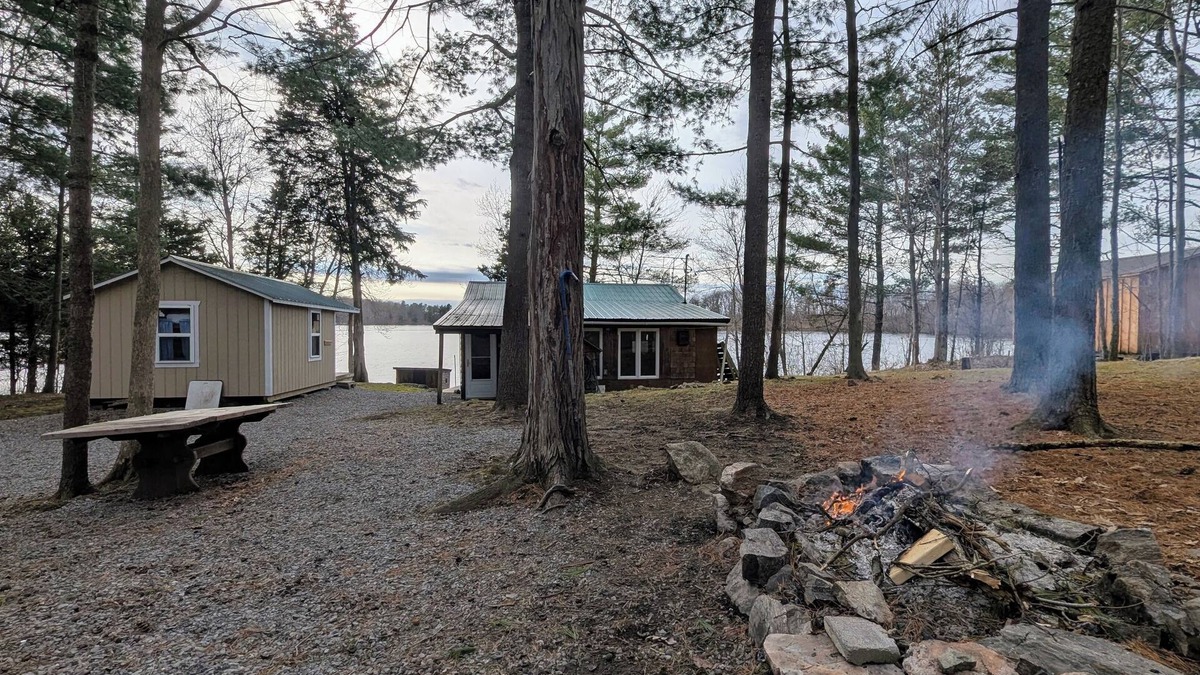 Town of Macomb Cabin | Small Lakefront Cabin on Black Lake with Dock -can sleep 13