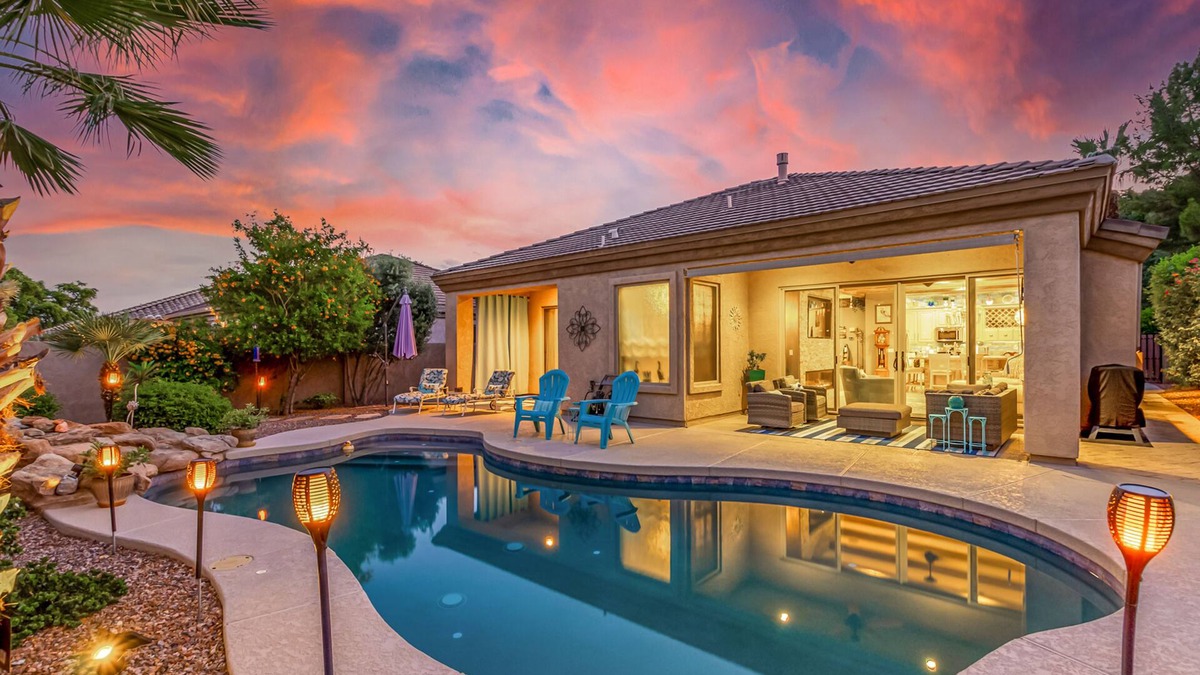Sierra Verde at Arrowhead Ranch House | Snowbird-Friendly Home with Private Pool, Grill, AC, Fireplace, & WiFi - Dogs OK