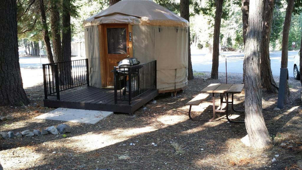 Emigrant Gap Resort | Snowflower Camping Resort 12 ft. Yurt 9