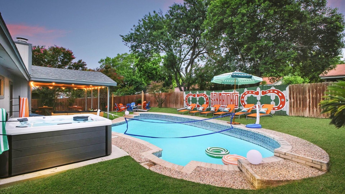 North San Antonio - SAT House | Soak, Sizzle & Score: Pool, Games & More!