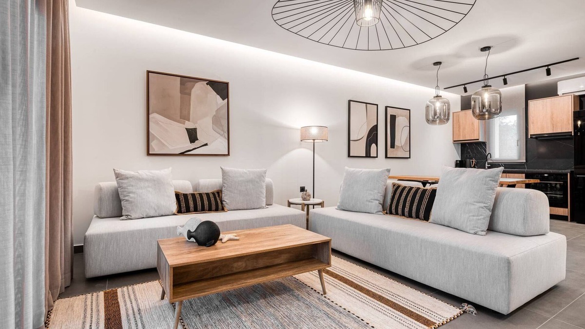 Preveza Villa | Sophisticated Preveza Suite | Suite Sereno | 1 Bedroom | Outdoor Veranda with.