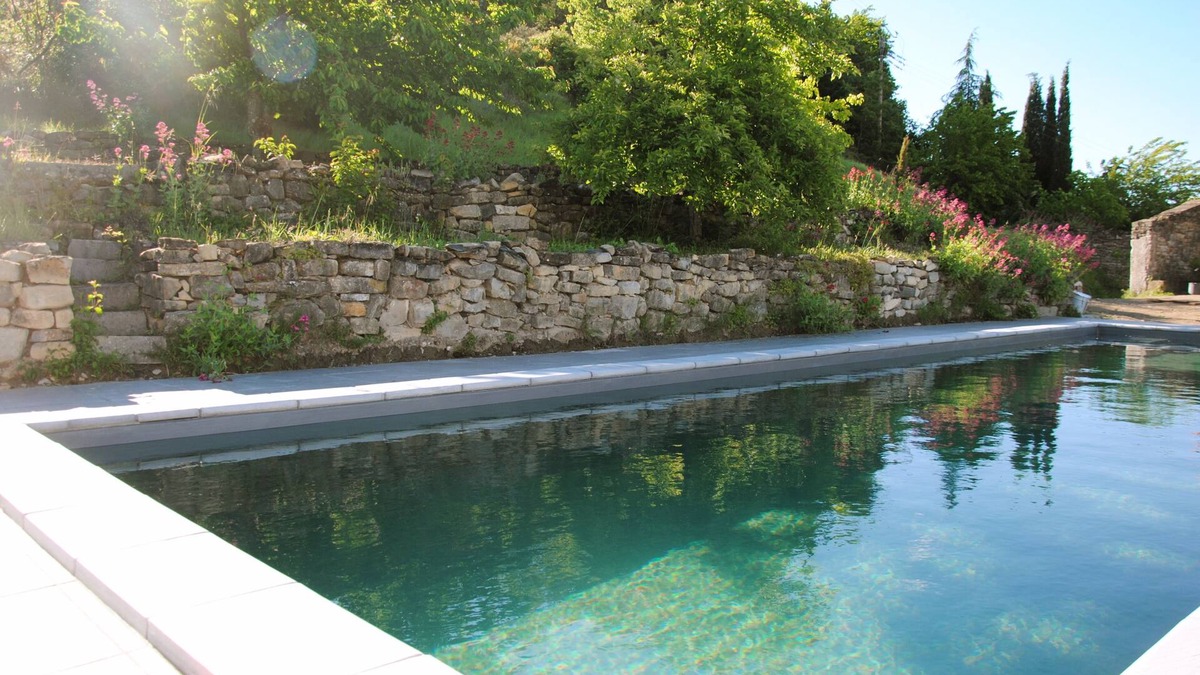 Balazuc Apartment | South Ardèche at Balazuc, listed site: charming gîte La Calade with swimming pool