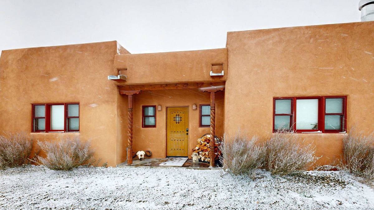 El Prado House | Southwestern home with hot tub, mountain views, & ping pong