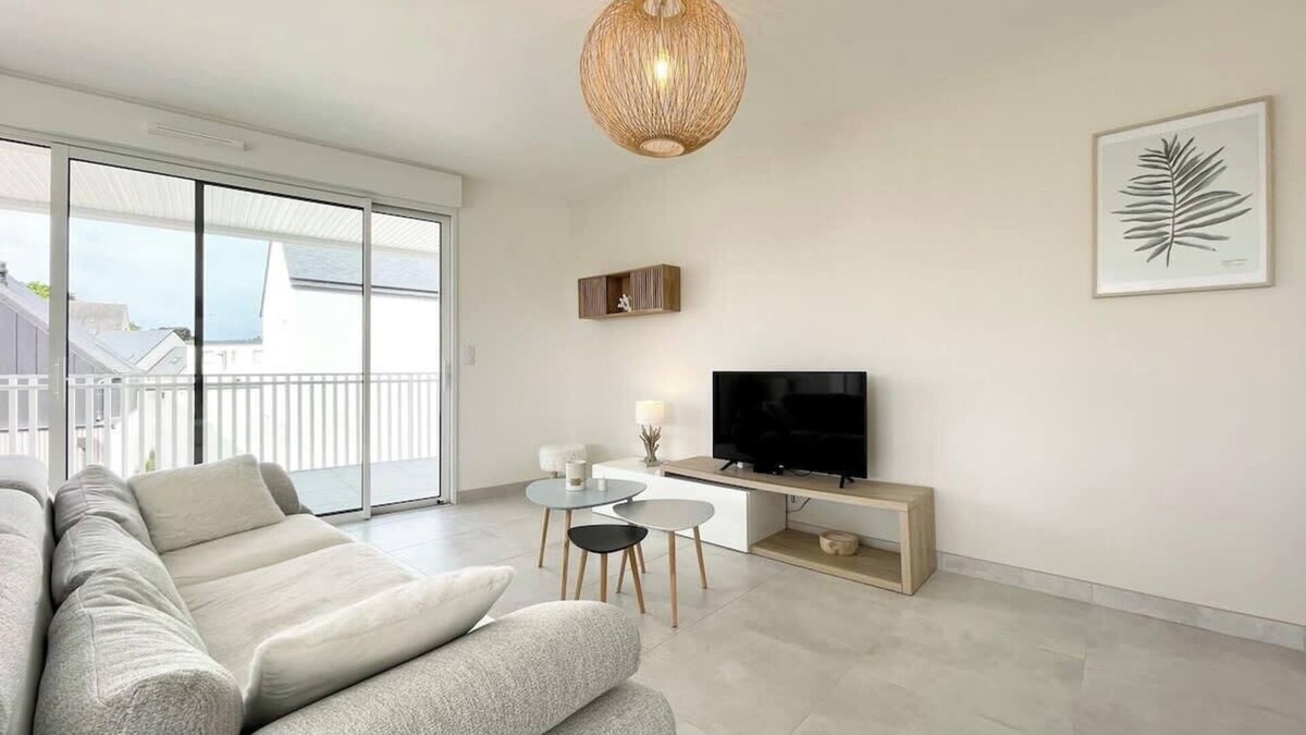 Larmor-Plage Apartment | Spacieux appartement neuf de standing Hyper Cosy